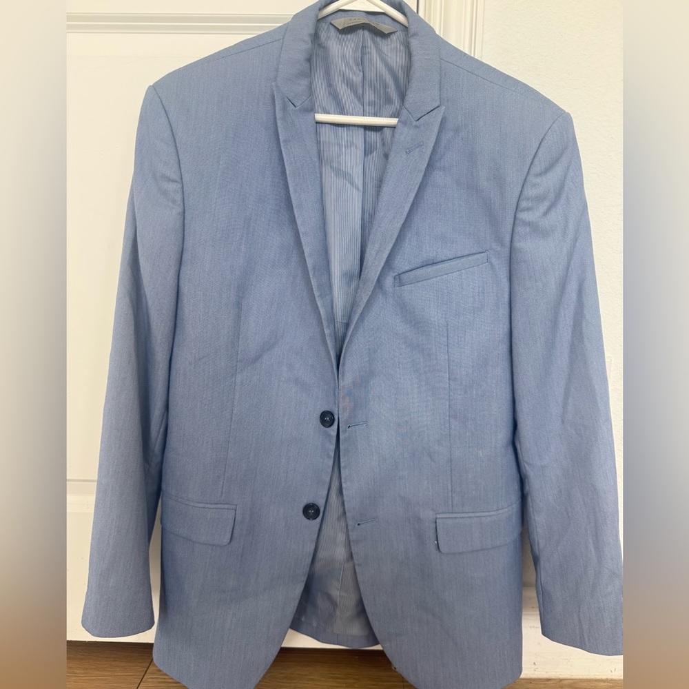 Zara Men's Sky Blue Suit